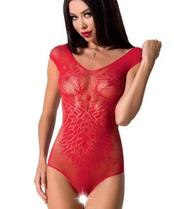 Passion Lingerie Passion Body BS064 Red Body, Bodysuits, Teddies