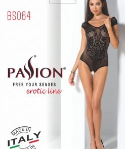 Passion Lingerie Passion Body BS064 Black Body, Bodysuits, Teddies