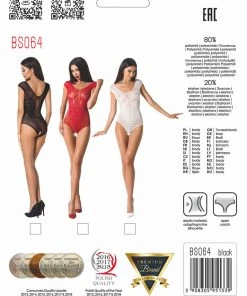 Passion Lingerie Passion Body BS064 Black Body, Bodysuits, Teddies