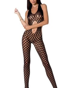 Passion Lingerie Passion Bodystocking BS065 Black Bodystockings