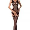 Passion Lingerie Passion Bodystocking BS066 Black
