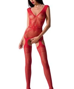 Passion Lingerie Passion Bodystocking BS062 Red
