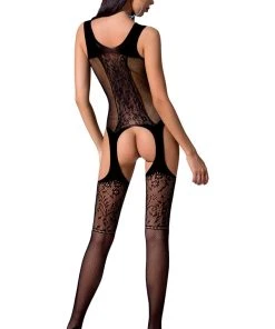 Passion Lingerie Passion Bodystocking BS072 Black Bodystockings