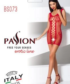 Passion Lingerie Passion Bodystocking BS073 Red