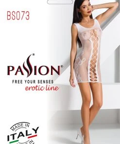 Passion Lingerie Passion Bodystocking BS073 White Bodystockings