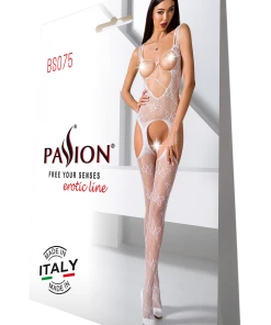 Passion Lingerie Bodystockings Passion Bodystocking BS075 White