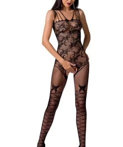 Passion Lingerie Passion Bodystocking BS076 Black Bodystockings