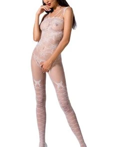 Passion Lingerie Passion Bodystocking BS076 White