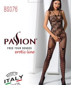 Passion Lingerie Passion Bodystocking BS076 Black Bodystockings