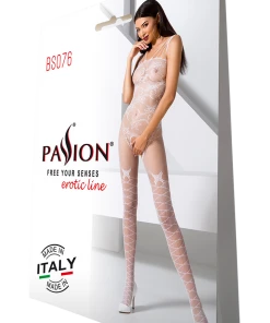 Passion Lingerie Passion Bodystocking BS076 White