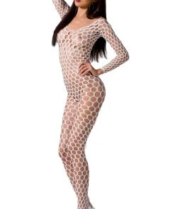 Passion Lingerie Passion Bodystocking BS077 White