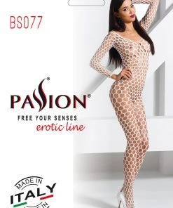 Passion Lingerie Passion Bodystocking BS077 White 11 Passion Lingerie Passion Bodystocking BS077 White