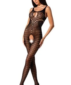 Passion Lingerie Bodystockings Passion Bodystocking BS078 Black