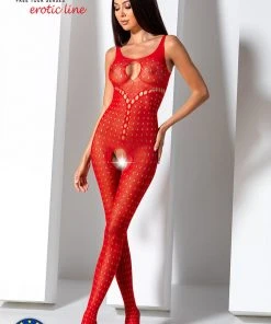 Passion Lingerie Passion Bodystocking BS078 Red Bodystockings