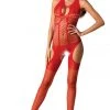 Passion Lingerie Passion Bodystocking BS079 Red