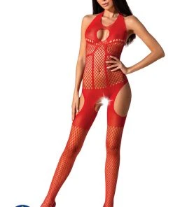 Passion Lingerie Passion Bodystocking BS079 Red