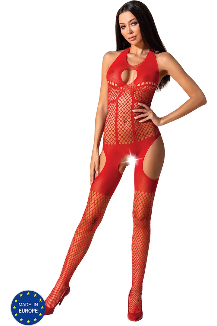 Passion Lingerie Passion Bodystocking BS079 Red 3 Passion Lingerie Passion Bodystocking BS079 Red