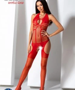 Passion Lingerie Passion Bodystocking BS079 Red