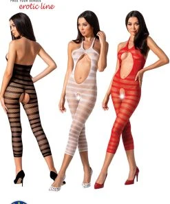 Passion Lingerie Passion Bodystocking BS081 Red Bodystockings
