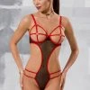 Passion Lingerie Body, Bodysuits, Teddies Passion Hera Body Black 2XL/3XL