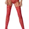 Passion Lingerie S003 Stockings Red Stockings And Holdups