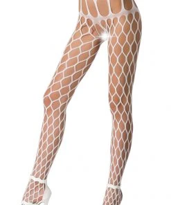 Passion Lingerie S021 Stockings White