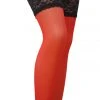 Passion Lingerie Passion Roso/Nero Red/Black Stockings ST004 Stockings And Holdups