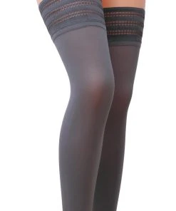 Passion Lingerie Stockings And Holdups Passion Topina Grey Stockings ST006 80 Den