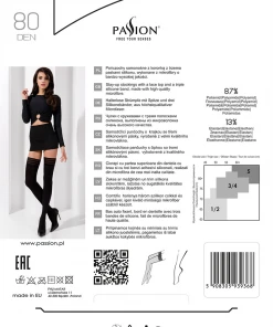 Passion Lingerie Stockings And Holdups Passion Topina Grey Stockings ST006 80 Den