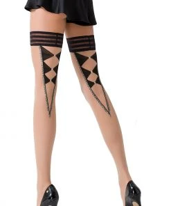 Passion Lingerie Passion Nocciola Brown Hold-Ups ST024