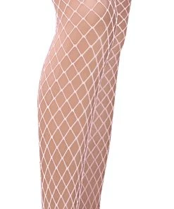 Passion Lingerie Passion Bianco Fishnet Tights TI019