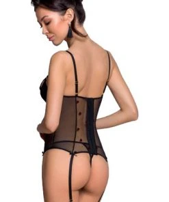 Passion Lingerie Passion Lovelia Corset Black Lingerie Corsets