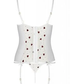 Passion Lingerie Passion Lovelia Corset White Lingerie Corsets