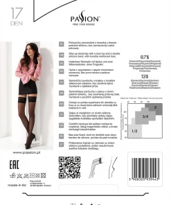 Passion Lingerie Passion Grigio Grey Stockings ST003