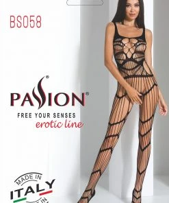 Passion Lingerie Passion Bodystocking BS058 Black