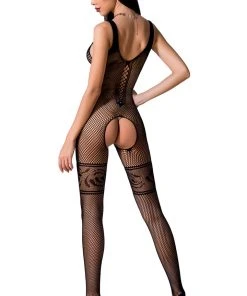 Passion Lingerie Passion Bodystocking BS069 Black Bodystockings