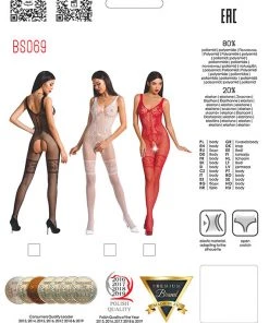 Passion Lingerie Bodystockings Passion Bodystocking BS069 Red