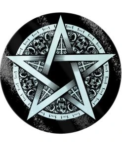 Grind Pentagram Star Glass Chopping Board
