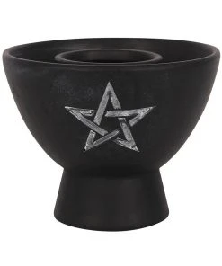 Something Different All Homeware Black Pentagram Cleansing Bowl