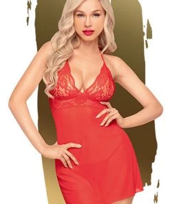 Penthouse Bedtime Story Mini Dress Red