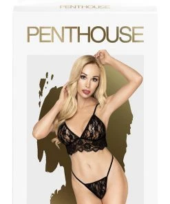 Penthouse Double Spice Lingerie Set Black Lingerie Sets