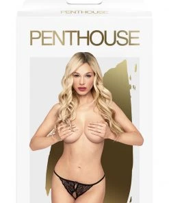 Penthouse Hot Getaway Black Panties