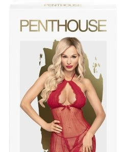 Penthouse Libido Boost Red Babydoll Chemises, Nightwear
