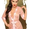 Chemises, Nightwear Penthouse Midnight Mirage Pink Kimono