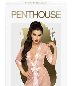 Chemises, Nightwear Penthouse Midnight Mirage Pink Kimono
