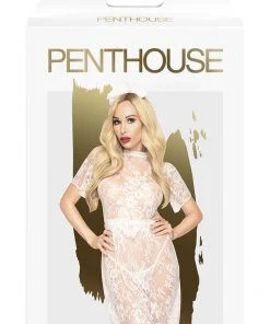 Penthouse Poison Cookie Dress White