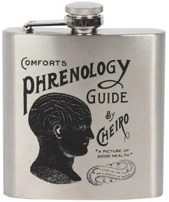 Something Different Phrenology Hip Flask Steampunk Homeware