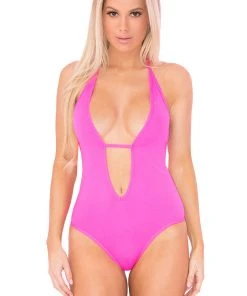 Pink Lipstick Shameless Seamless Pink Teddy Body, Bodysuits, Teddies