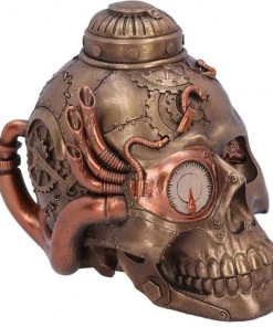 Nemesis Now Pipe Up Steampunk Skull Steampunk Homeware