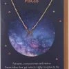 Something Different Pisces Zodiac Necklace Card All Jewellery